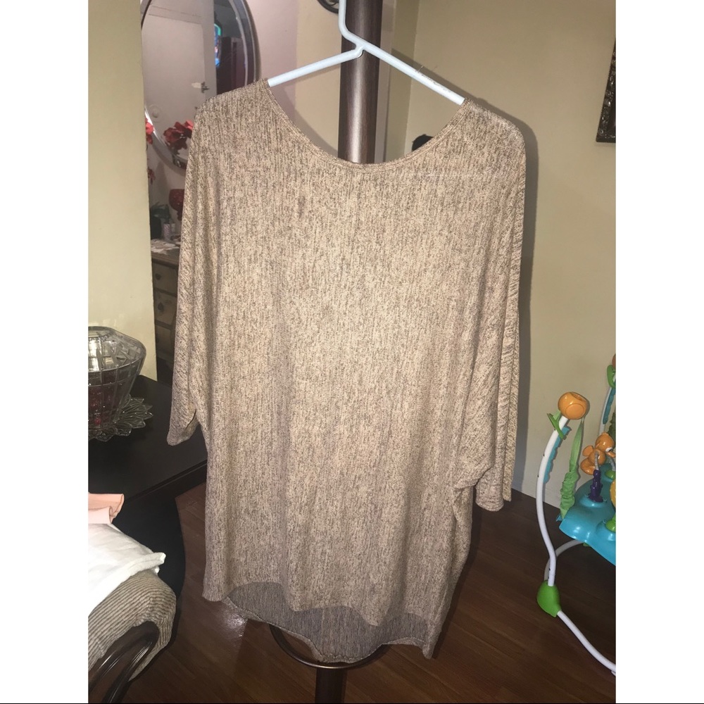 Brown oversized blouse